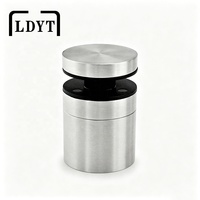 Entretoises de fixation pour balustrade en verre sans cadre en acier inoxydable Euro EAC Série T3, réglables en 3D avec verrouillage inclinable