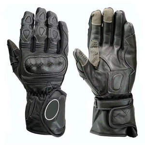 Gants en cuir pour hommes, gants de cyclisme d'été, blanc, rouge, noir, fermeture à boucle - Product Image 4