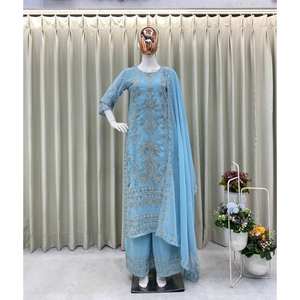 Magnifique ensemble haut et bas de fête avec la taille Dupatta XL - Product Image 1