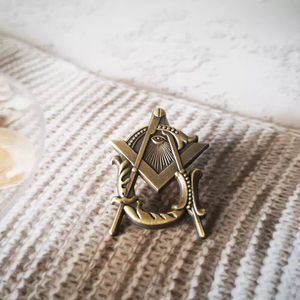 Épingles et Badges de Cérémonie Maçonniques Personnalisés 2026 de Marque, en Émail Dur 3D, de Haute Qualité, pour la Franc-Maçonnerie - Product Image 3