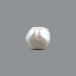 Loose Natural Keshi Pearl 4.85 Carat AA Grade Baroque Coin Freshwater Gemstone for Fine Jewelry - Product Image 1