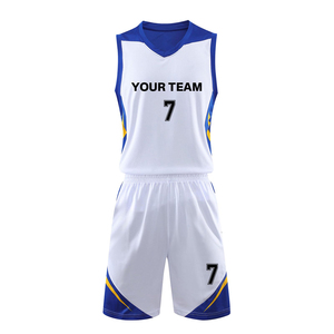 Ensemble d'uniformes de basket-ball personnalisés en couleur, 100% polyester, nouveau design imprimé, vêtements de sport pour le basket-ball, unisexe - Product Image 1