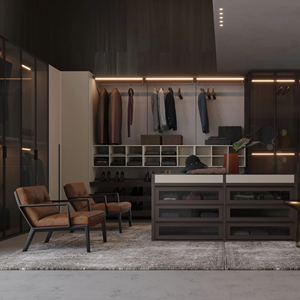 JY Project Customized Modern Luxury Bedroom Wardrobe Walk In Closet Freestanding Wall Design Home Furniture Vietnam <b>Open</b> Closet - Product Image 4