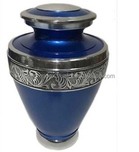Limited Collection <b>Memorial</b> Piece Modern Handmade Eco-Friendly Aluminum Brass Tabletop <b>Vase</b> Cremation Urn Ashes Display Home - Product Image 1
