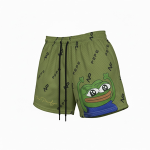 Pantalones Cortos Deportivos de Malla Elástica de Poliéster para Hombre, Estilo Nuevo, Talla Grande, Transpirables, Ecológicos, Anti-UV, de Secado Rápido, para Baloncesto y Gimnasio - Product Image 1