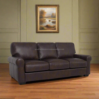 Canapé Chesterfield en cuir véritable 2025, noir, trois places, design moderne, convertible en lit, pour la maison, l'hôtel, le salon, la villa