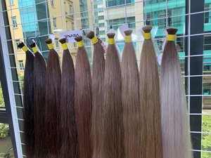 Cabello Humano Natural Virgen Vietnamita 100% Real de Alta Calidad, Liso Ombre, a Granel, Precio de Fábrica - Product Image 3