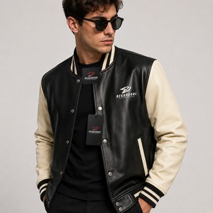 Veste en cuir moderne pour homme, texture douce, coutures durables et qualité supérieure pour une tenue longue durée, vente en gros - Product Image 4