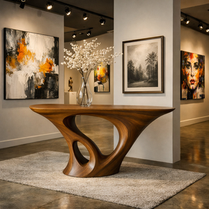 Muebles para Hotel y Villa, Último Diseño Moderno, Mesas Rectangulares para Recibidor, Mesa Consola de Madera para Sala de Estar - Product Image 1