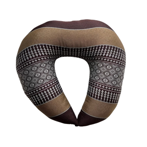 Coussin en soie en forme de U à motif floral avec broderie, pour massage et spa, à poser sur le ventre - Product Image 4