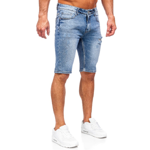 Custom Rhinestone Denim Shorts for <b>Men</b> Embellished Stylish <b>Jean</b> Shorts - Premium Streetwear Summer Fashion Shorts For <b>Men</b> - Product Image 4
