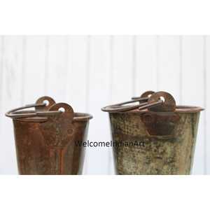 Cubo y bañera de hierro antiguo modelo 1 De INDIAN CRAFTS STORE-Elegantes suministros de jardín - Product Image 4