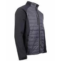 Veste matelassée unisexe légère, imperméable, coupe-vent, respirante et écologique pour sports d'hiver, en softshell, avec motif lettre sur le devant