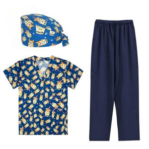 ชุดยูนิฟอร์มพยาบาลแบบสวมใส่สบาย ระบายอากาศได้ดี ลายพิมพ์สวยงาม สำหรับบุคลากรทางการแพทย์ - Product Image 2