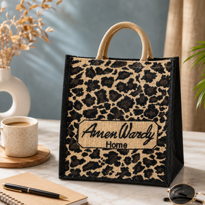High Quality Ladies Style Jute Promotional Shopping <b>Bag</b> with Cotton Handle | Premium Logo Tote by Indian Manufacturer - Product Image 2