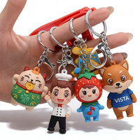 Llavero de Silicona 3D Personalizado con Figura de Anime, Llavero de Goma con Diseño de Dibujos Animados