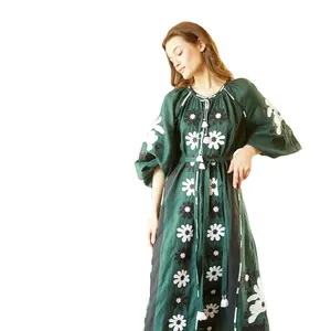 Hàng Mới Về Trang Phục Sang Trọng Váy Ukraina Cho Nữ Đầm Dài Tay Dài Pha Trà