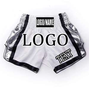 Shorts de combat Muay Thai pour hommes OEM haut de gamme, personnalisables, imprimés, pour boxe, kickboxing, entraînement, respirants, pour la gym et l'athlétisme - Product Image 6