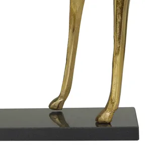Escultura de Caballo de Latón Hecha a Mano al por Mayor, Estatua Abstracta de Animal Dorada, Decoración Moderna para Mesa de Salón, Oficina u Hotel - Product Image 5