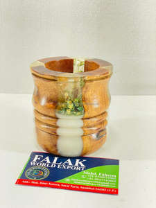 Nuevo Quemador de Incienso Bakhoor Hecho a Mano con Madera y Resina Epoxi, Porta Incienso Tradicional de Carbón para Conos de Incienso de Sándalo - Product Image 4