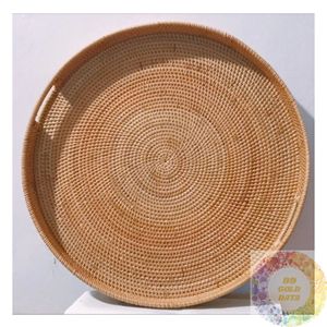 Handmade Rattan Woven Tray Serving Basket for <b>Dining</b> Kitchen Restaurant Cafe Hotel Food Display and <b>Table</b> Organization Wholesale - Product Image 4