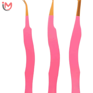 Pince à épiler professionnelle multi-usages en acier inoxydable, pointes plates et inclinées, noire, pour le modelage des sourcils et l'épilation - Product Image 4
