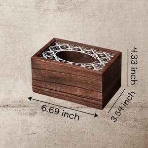 Best Quality 100% Natural Premium Design MDG Board Tissue <b>Box</b> Wooden Napkin Holder Custom Logo Portable for <b>Party</b> Hs Husnain - Product Image 5