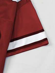 Camiseta de Fútbol Personalizada de Malla Roja con Cuello en V 23, Camiseta Deportiva para Mujer, Ropa Urbana, Proveedor Mayorista OEM de EE. UU. - Product Image 4