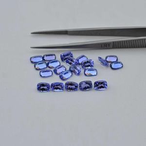 4mm 6mm Tanzanite bleue naturelle à facettes Long coussin vente en gros de pierres précieuses semi-précieuses en vrac du fabricant fournisseurs réguliers - Product Image 3