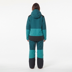 Combinaison de ski d'hiver pour femmes, imperméable, chaude, coupe-vent, veste à capuche, vêtements de ski en plein air - Product Image 6