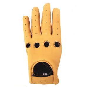 Gants de conduite en cuir véritable pour homme, design perforé respirant, gants de conduite confortables et luxueux pour toutes les saisons - Product Image 6