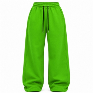 Trending Loose Fit <b>Women</b> Streetwear Winter <b>Jogger</b> Pants Soft <b>Fleece</b> Wide Leg Sweatpants Elastic Waist Drawstring Casual Trousers - Product Image 1