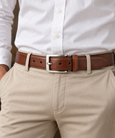 Ceintures en cuir personnalisées pour hommes, ceintures de taille en cuir véritable, boucle moderne, style designer, vente en gros OEM
