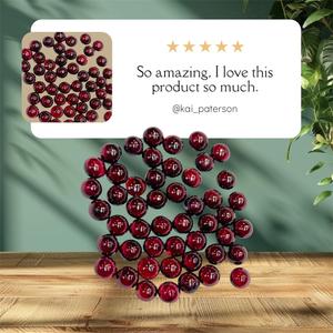 Natural <b>Garnet</b> 8MM Cabochon Loose Gemstone of All Shapes and Sizes for Jewelry Making - Product Image 2