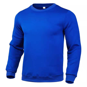Sudadera con capucha de color liso personalizable de peso pesado, diseño moderno para hombre, cuello redondo, estilo casual con logo frontal, sudadera larga para hombre - Product Image 2