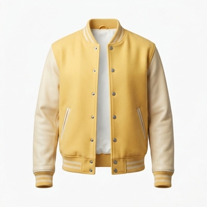 Veste universitaire pour homme en coton 100% personnalisée, avec logo rouge et blanc sur le devant, pour l'hiver, vente en gros - Product Image 3