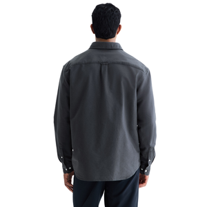 Chemise Oxford à coupe classique pour homme, manches longues, en coton, boutonnée, décontractée, élégante, pour le bureau, classique, pour tous les jours - Product Image 3