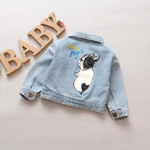 Chaquetas de Mezclilla Personalizadas al por Mayor para Bebés y Niños, Abrigos de Mezclilla de Moda para Primavera, Ropa Exterior Infantil, Chaqueta de Mezclilla para Niños - Product Image 2