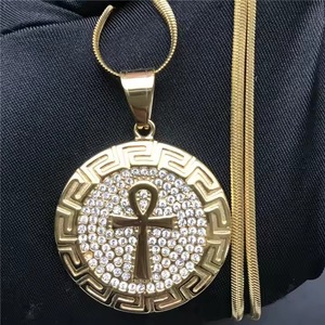 Pendentif de luxe plaqué or blanc et jaune avec diamant étincelant, nouveau design, bijoux hip-hop pour hommes, femmes et cadeaux - Product Image 4