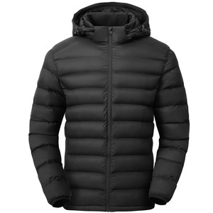 Men's High Quality Winter Stand Collar Bubble Puffer Jacket Latest Design Windproof Fashion <b>Warm</b> Canvas Fabric Plain Color - Product Image 1