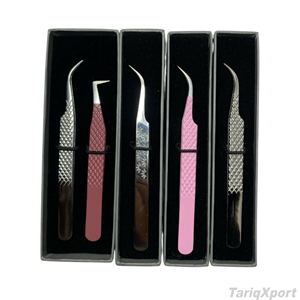 Juego de Pinzas de Acero Inoxidable de Alta Calidad para Extensión de Pestañas, Punta Curva de Volumen, Herramienta de Precisión de 12 mm - Product Image 6