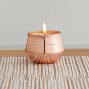 Contenedor de cera de acento decorativo, tarro de vela perfumado personalizado, vajilla de calidad superior, portavelas decorativo, recipiente - Product Image 2