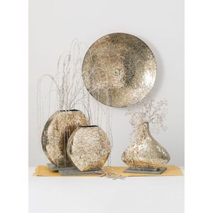 Vase à fleurs en métal moderne et durable, construction artisanale de haute qualité, pièce décorative longue durée pour l'intérieur et l'extérieur de la maison - Product Image 1