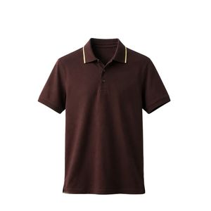 Polo de Manga Corta para Hombre, Camiseta Casual con Cuello, Tela de Algodón Cómoda, Ropa Informal Elegante para el Día a Día, Ropa para Golf y Tenis - Product Image 3