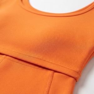 Women’s Athletic Two Piece Set <b>Long</b> <b>Sleeve</b> <b>Top</b> and Fitted Shorts Stretch <b>Workout</b> Fitness Training Apparel Manufacturer - Product Image 4