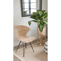 Suporte para Plantas Personalizado em Vime e Rattan com Trama Aberta, Cesto de Chão para Vasos, Decoração de Jardim e Casa, Estilo Americano, Esculpido à Mão, Natural