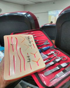 Rainbow Color Manual Medical Students Surgical Instrument Set Hospital Use Complete Suture <b>Pad</b> Wounds <b>Practice</b> Surgical Tools CE - Product Image 2