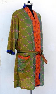 Robe Kimono pour femme, tenue romantique, longueur tunique, motif géométrique, imprimé Floral - Product Image 6