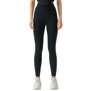 New Arrivals Knitted High Waist Elastic Quick Dry Breathable Yoga Slim <b>Leggings</b> for Women <b>Hot</b> Sale - Product Image 1