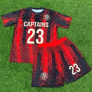 ชุดฟุตบอลผู้ใหญ่สีส้ม SHAFIQ SPORTS แขนสั้น ผ้าโพลีเอสเตอร์ 100% แห้งเร็ว ระบายอากาศดี คอกลม พิมพ์ลายดิจิตอล แบบสั่งทำ - Product Image 6
